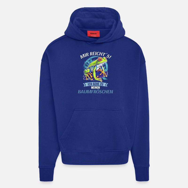 Tree Frog Baumfrösche Baumfrosch - Hoodie- made by SPREAD  - Iconic Blue