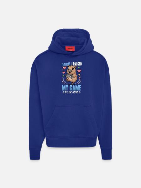 Capybara Gamer Gaming - Hoodie- made by SPREAD  - Iconic Blue