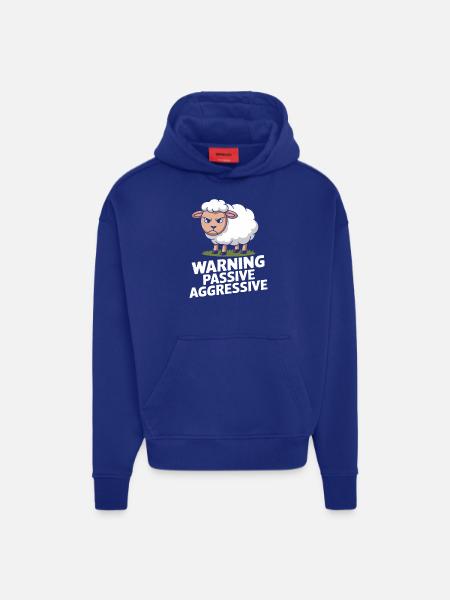 Beware Passive Aggressive Sheep - Hoodie- made by SPREAD  - Iconic Blue