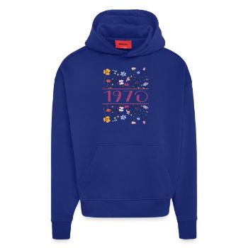 1970 Legendär Seit 1970 Geburtstag 1970 Frauen - Hoodie- made by SPREAD  - Iconic Blue - Vorne