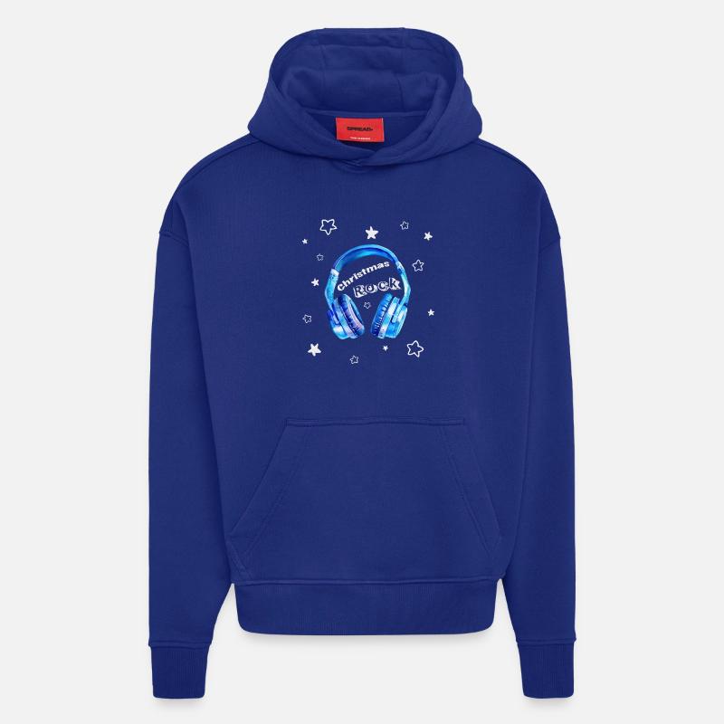 Christmas Rock - cooler Kopfhörer - Hoodie- made by SPREAD  - Iconic Blue