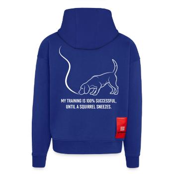 Training bis zum Nieser - Hoodie- made by SPREAD  - Iconic Blue - Hinten