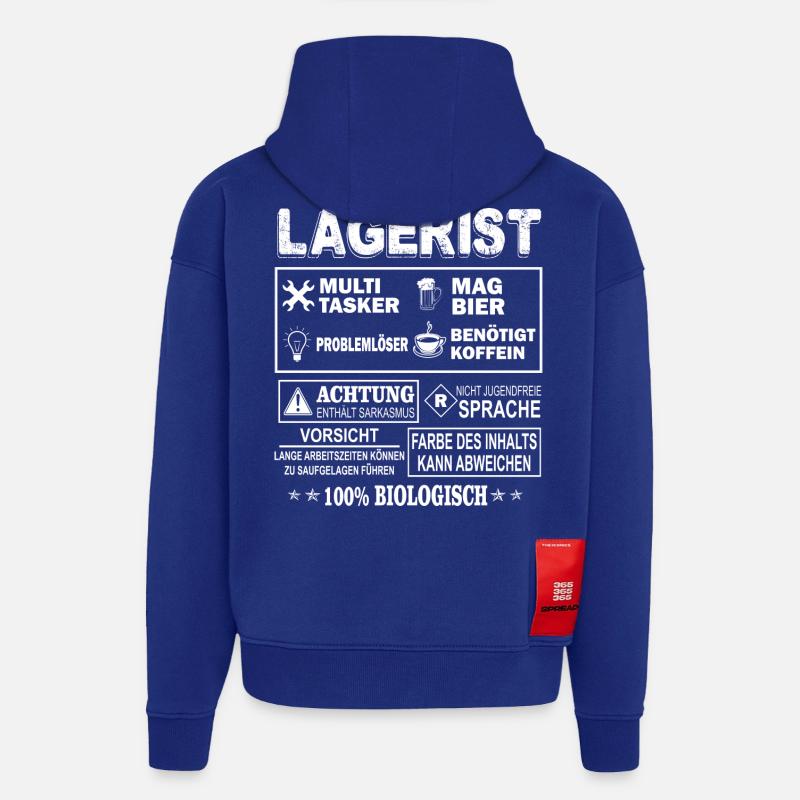 LAGERIST Multitasker - Hoodie- made by SPREAD  - Iconic Blue