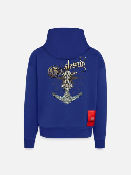 Stralsund Anker - Hoodie- made by SPREAD - Iconic Blue