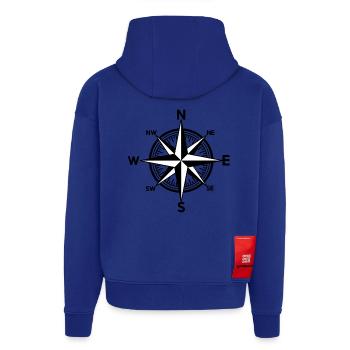 Nautic Windrose - Hoodie- made by SPREAD  - Iconic Blue - Hinten