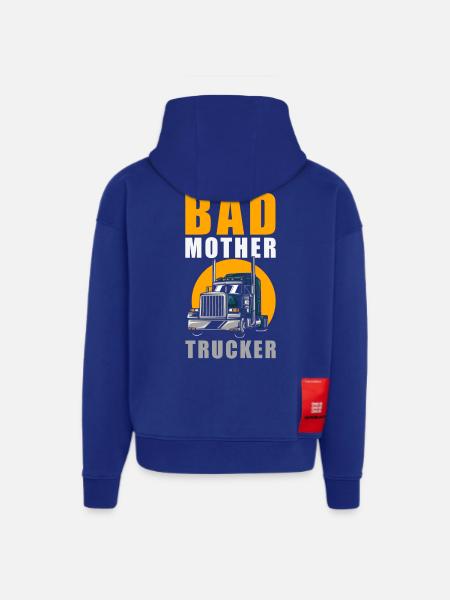 Bad Mother Trucker - Hoodie- made by SPREAD - Iconic Blue