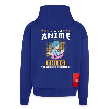 Anime - Hoodie- made by SPREAD  - Iconic Blue - Back