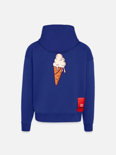 Eis Waffeleis tropfend - Hoodie- made by SPREAD - Iconic Blue