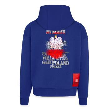 Polska Polen My Roots - Hoodie- made by SPREAD  - Iconic Blue - Hinten