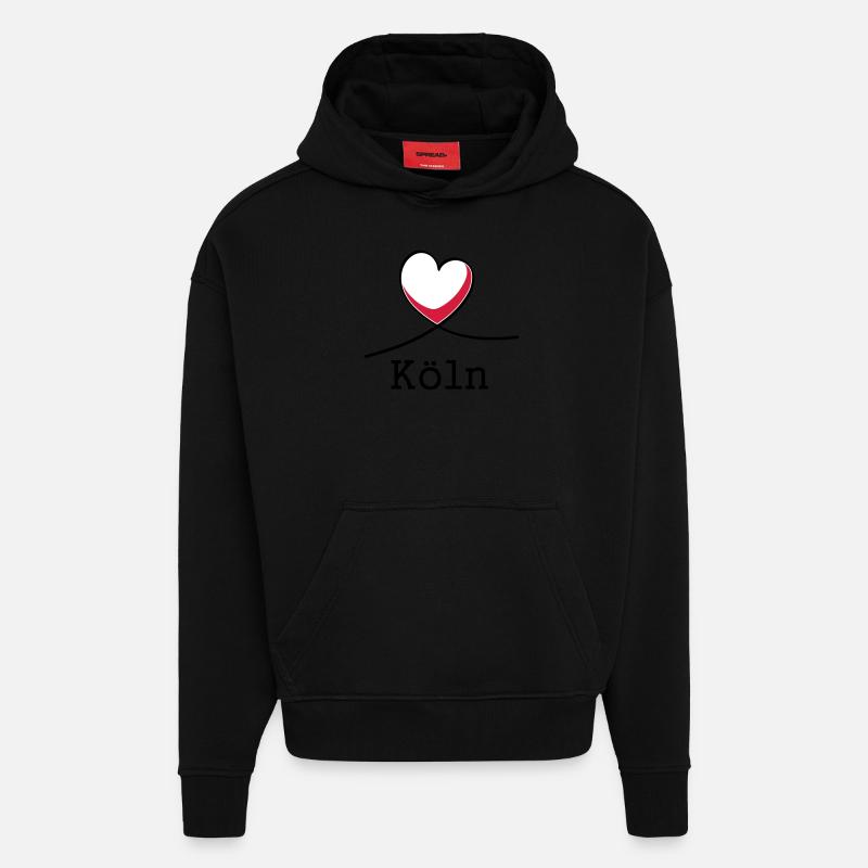 Ich liebe Köln! - Hoodie- made by SPREAD  - SOLID BLACK