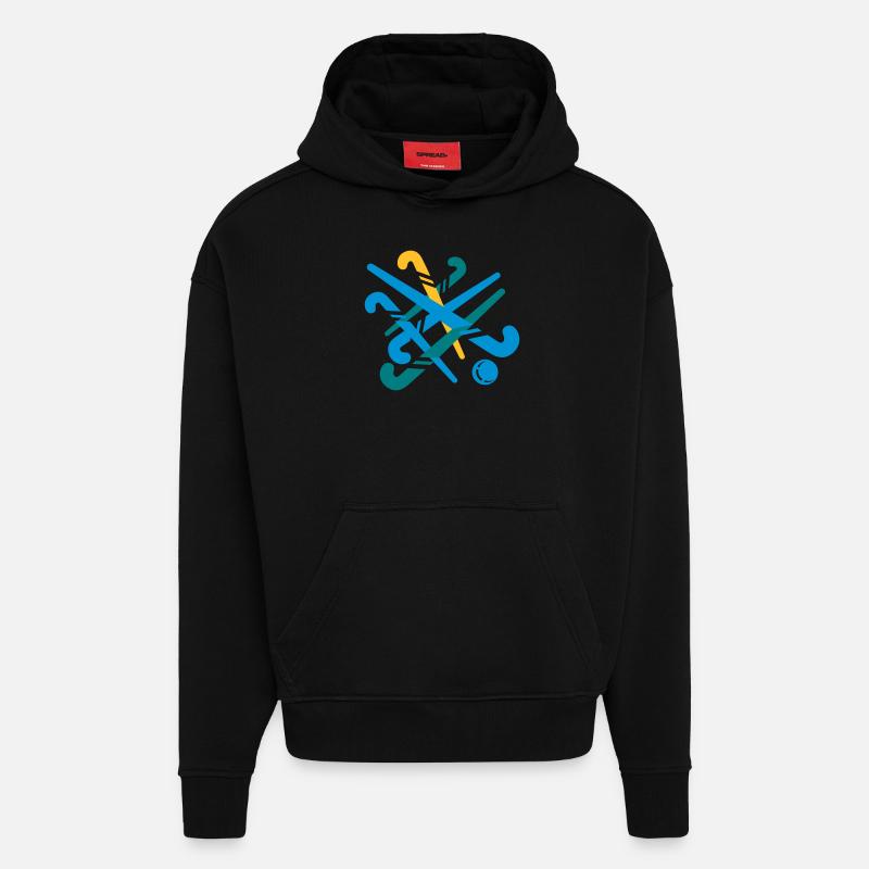 Crosse - Sweat à capuche bio épais oversize fabriqué en UE - SOLID BLACK