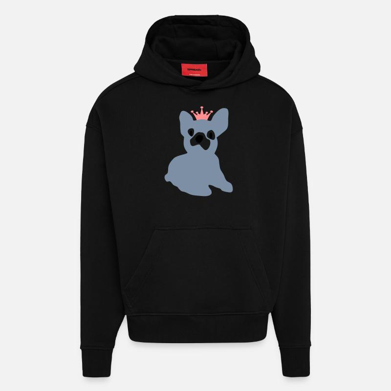 hund - Hoodie- made by SPREAD  - SOLID BLACK