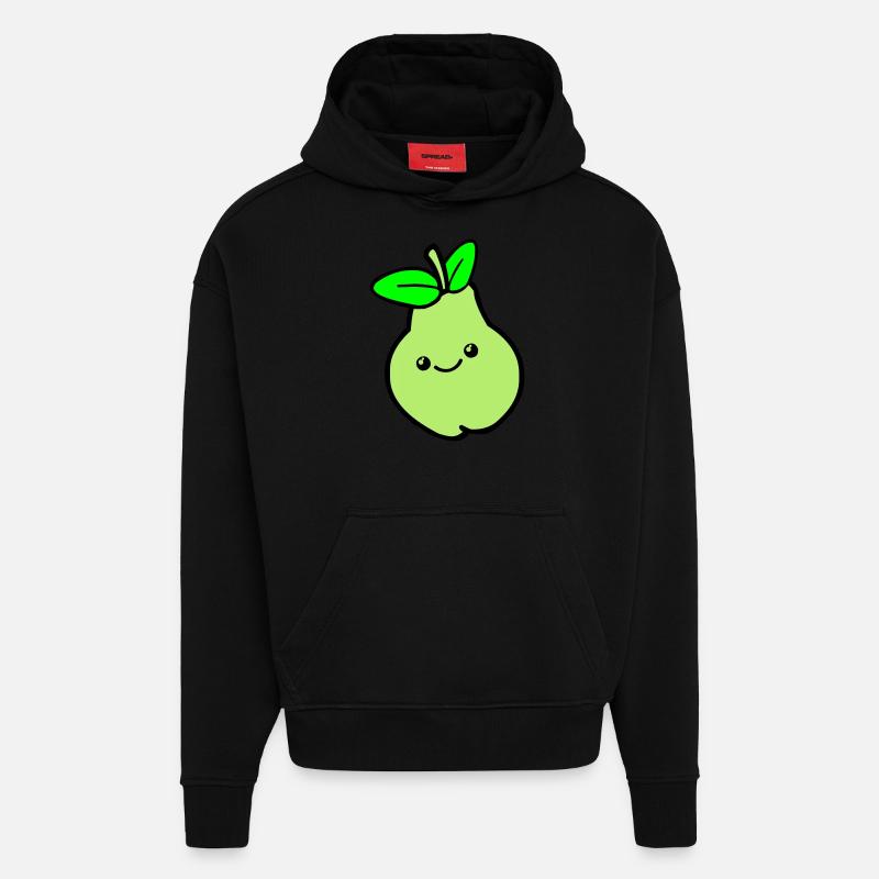 birne comic 02 - Hoodie- made by SPREAD  - SOLID BLACK