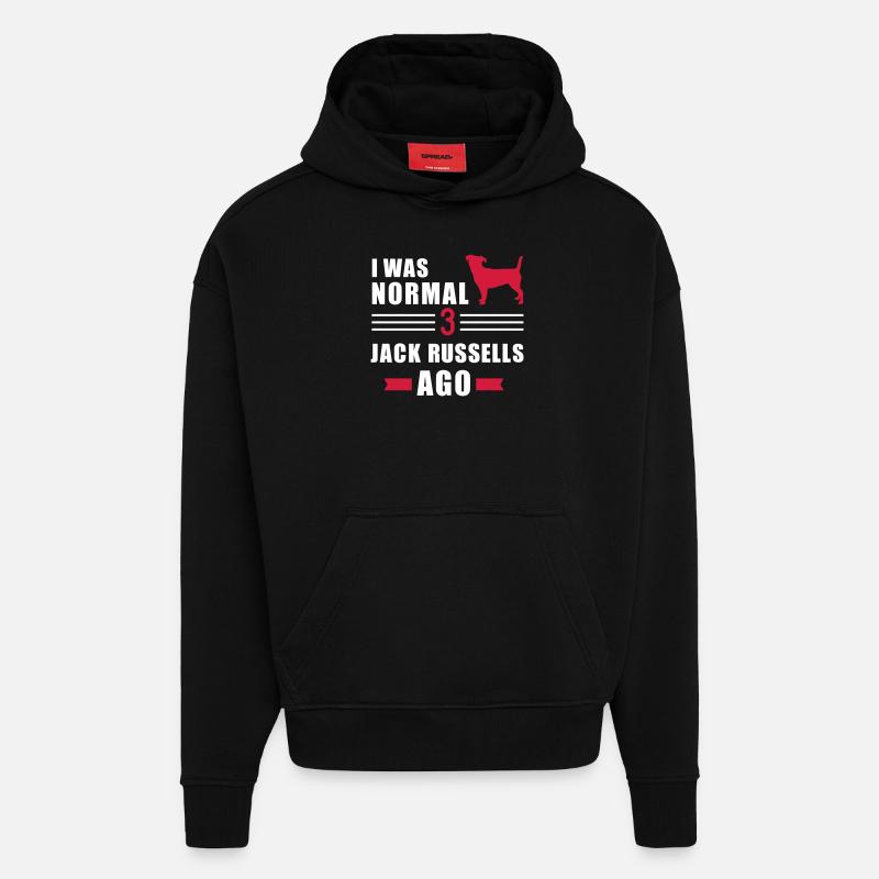 Jack Russell - Hoodie- made by SPREAD - SOLID BLACK