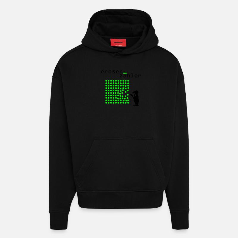 Erbsenzähler - Hoodie- made by SPREAD  - SOLID BLACK