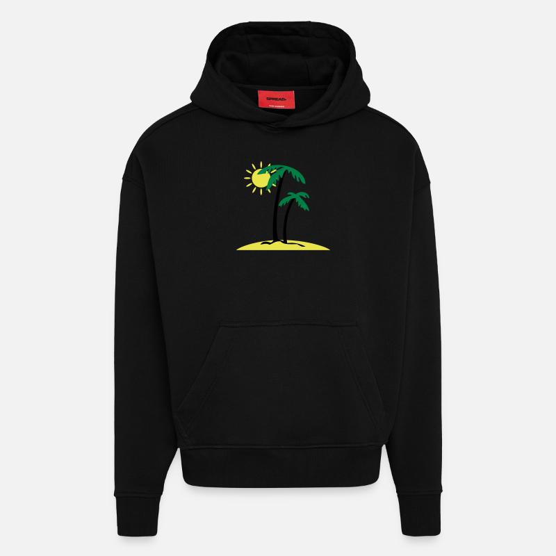 Palminsel - Hoodie- made by SPREAD - SOLID BLACK
