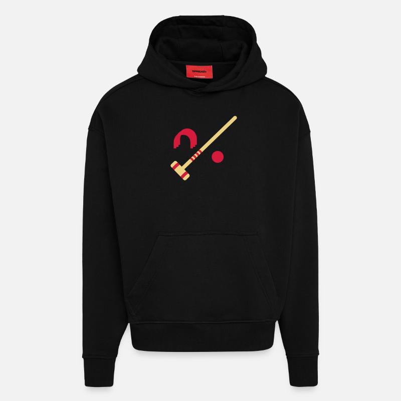 Krocket - Hoodie- made by SPREAD  - SOLID BLACK