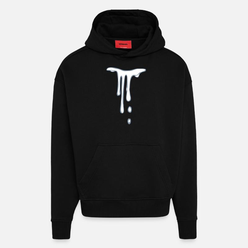 tropfen - Hoodie- made by SPREAD  - SOLID BLACK