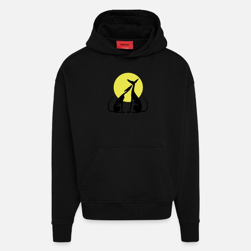 Be mine! - Hoodie- made by SPREAD  - SOLID BLACK