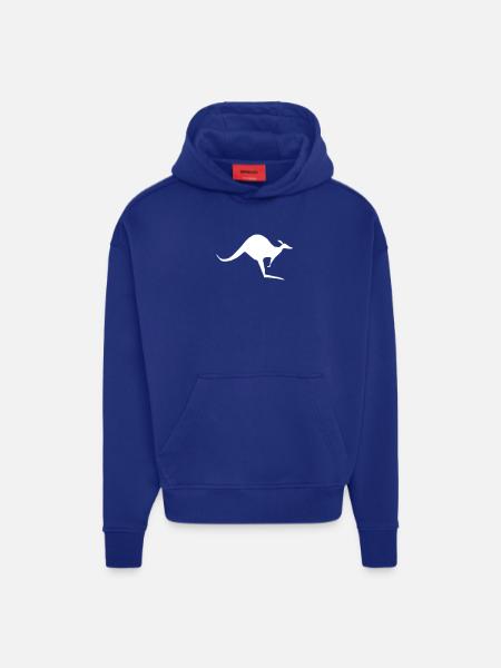 single kangaroo - Hoodie- made by SPREAD - SOLID BLACK