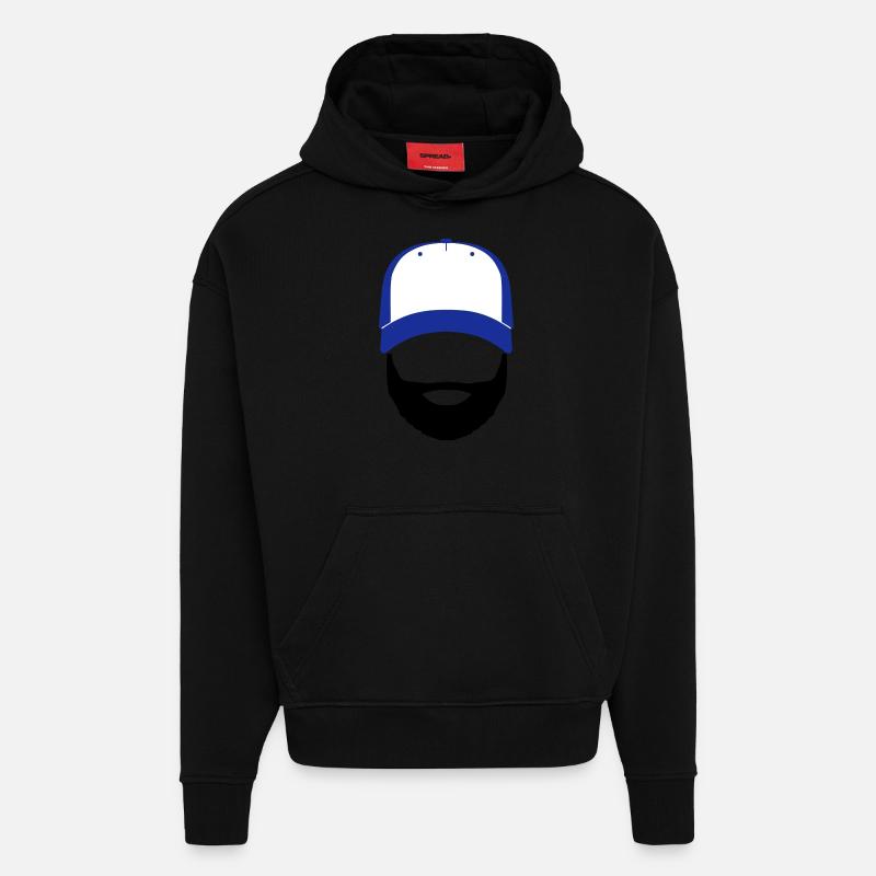 Bill Doe - Sweat à capuche bio épais oversize fabriqué en UE - SOLID BLACK