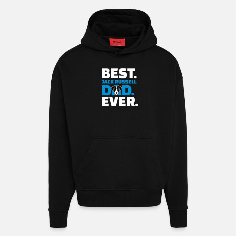 Jack Russell - Hoodie- made by SPREAD - SOLID BLACK