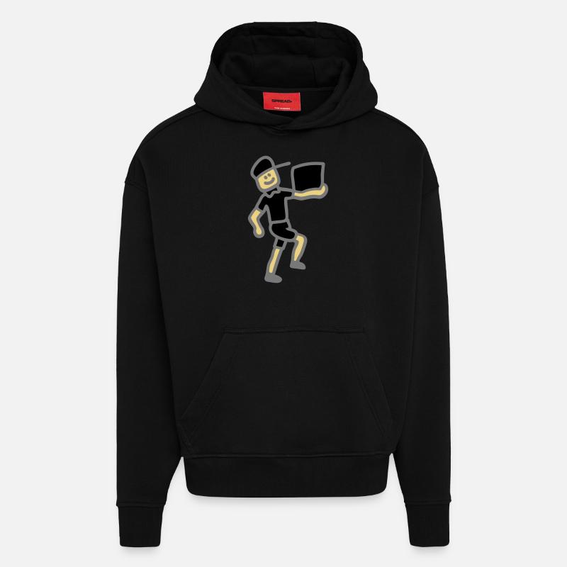 Paketdienst Post 3 - Hoodie- made by SPREAD  - SOLID BLACK