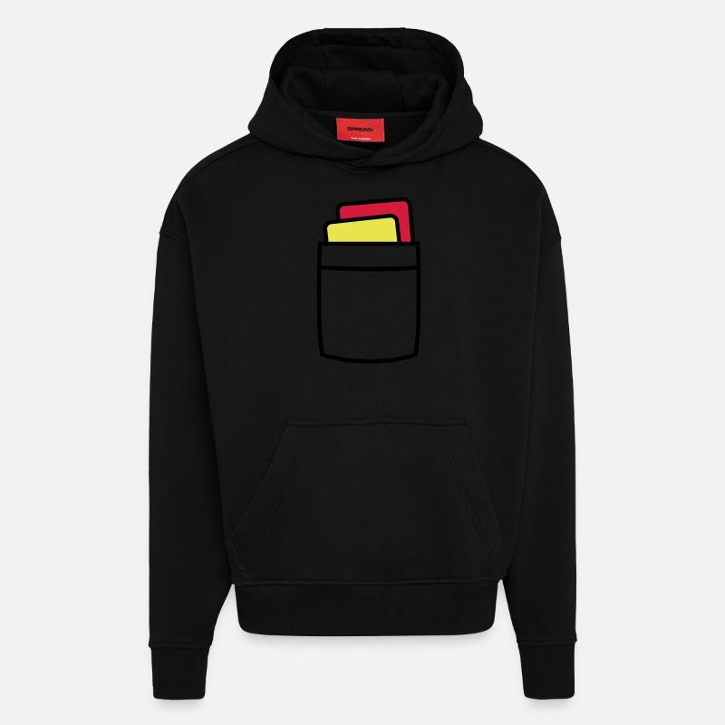 Arbitre - Sweat à capuche bio épais oversize fabriqué en UE - SOLID BLACK