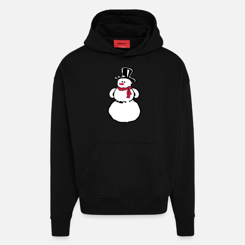 Schneemann - Hoodie- made by SPREAD  - SOLID BLACK