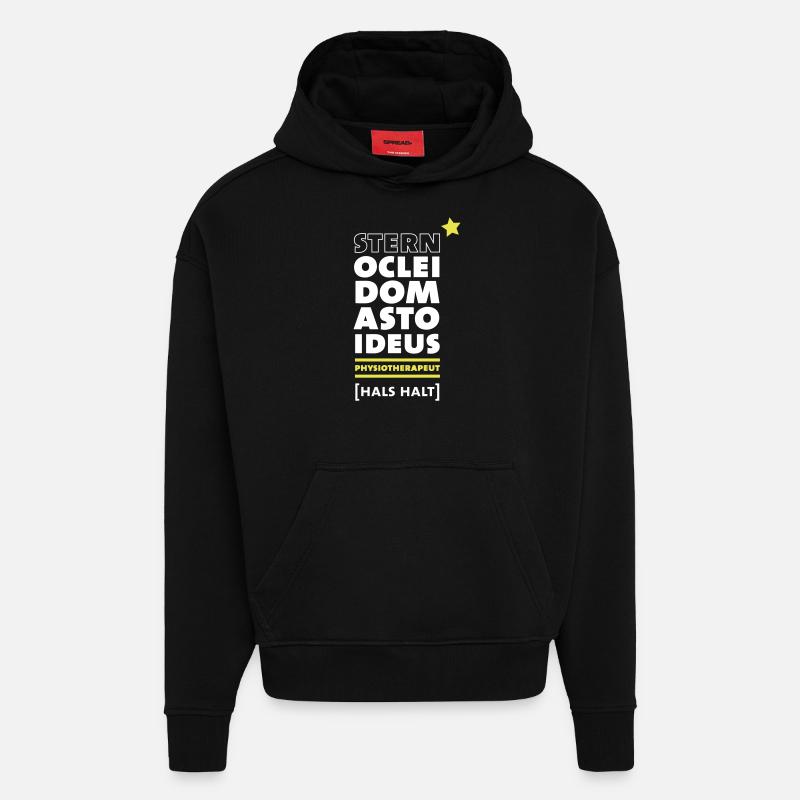 Physiotherapeut - Hoodie- made by SPREAD  - SOLID BLACK