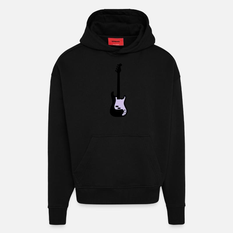 bass - Hoodie- made by SPREAD  - SOLID BLACK