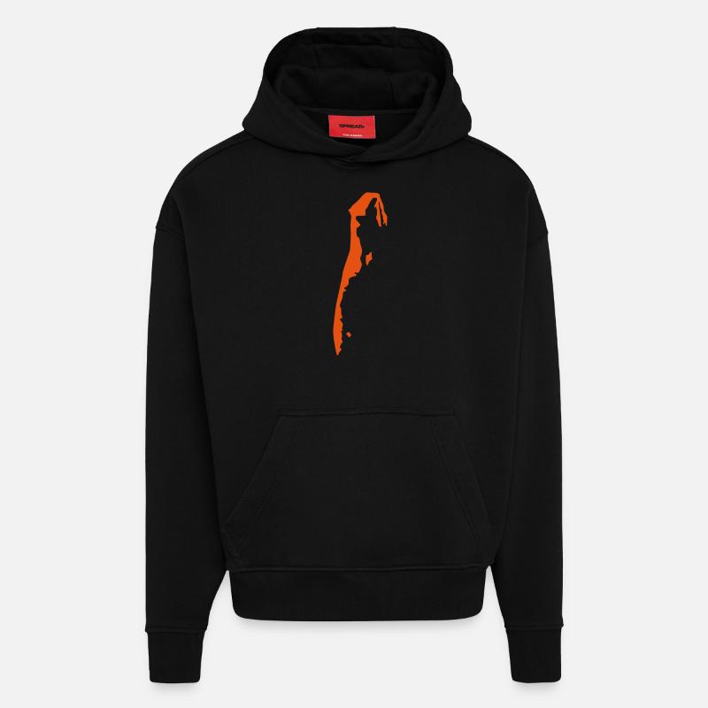 Hiddensee - Hoodie- made by SPREAD  - SOLID BLACK