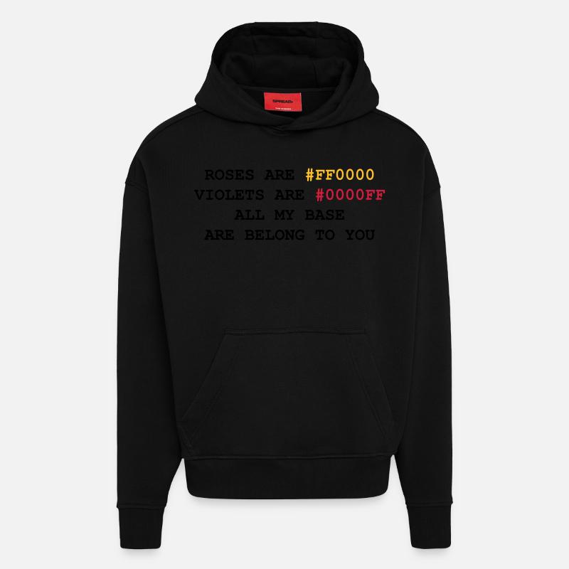 NERD HUMOR: Liebesbrief - Hoodie- made by SPREAD - SOLID BLACK