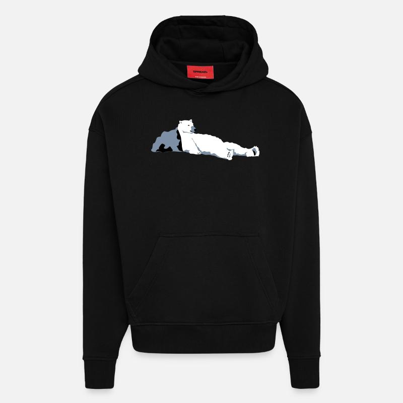 Eisbär - Hoodie- made by SPREAD  - SOLID BLACK