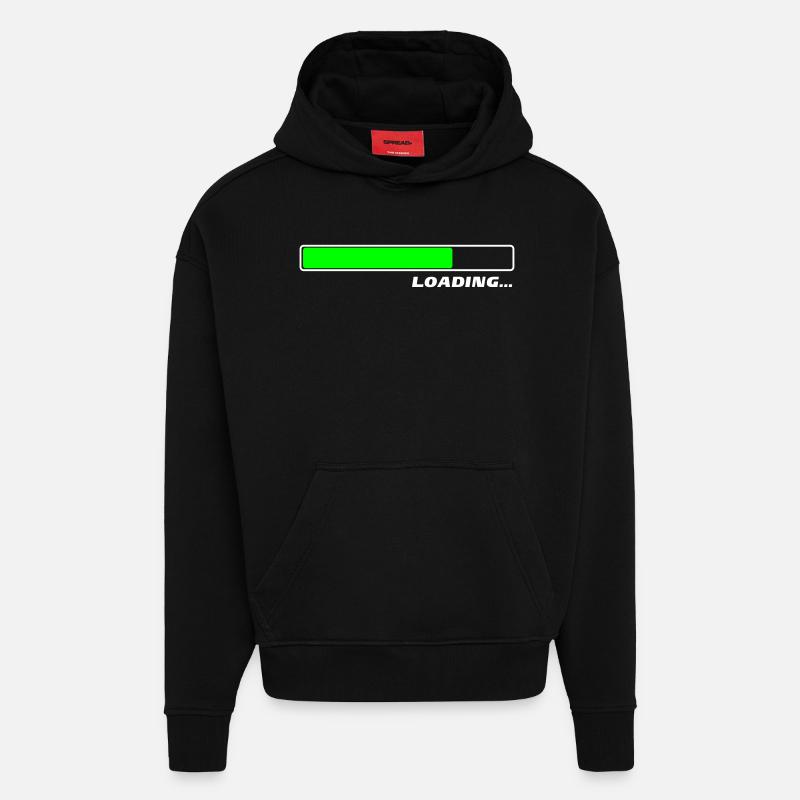 Loading… 2c - Hoodie- made by SPREAD  - SOLID BLACK