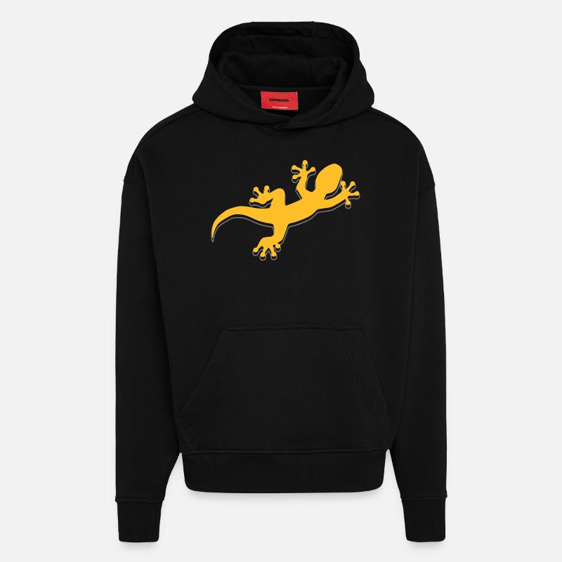 Mar974 2 - Sweat à capuche bio épais oversize fabriqué en UE - SOLID BLACK