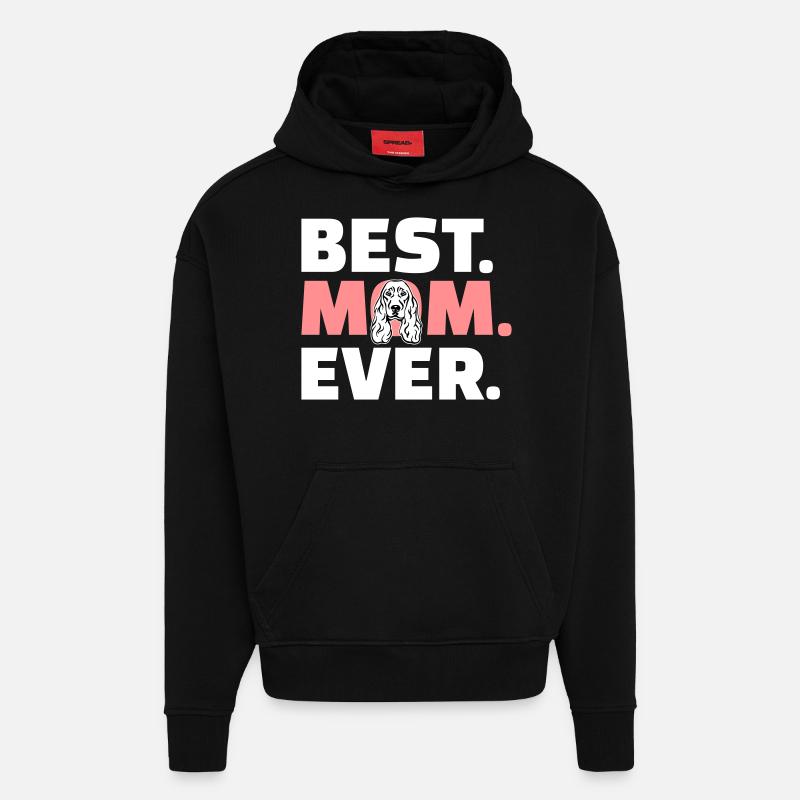 Cocker Spaniel - Hoodie- made by SPREAD  - SOLID BLACK