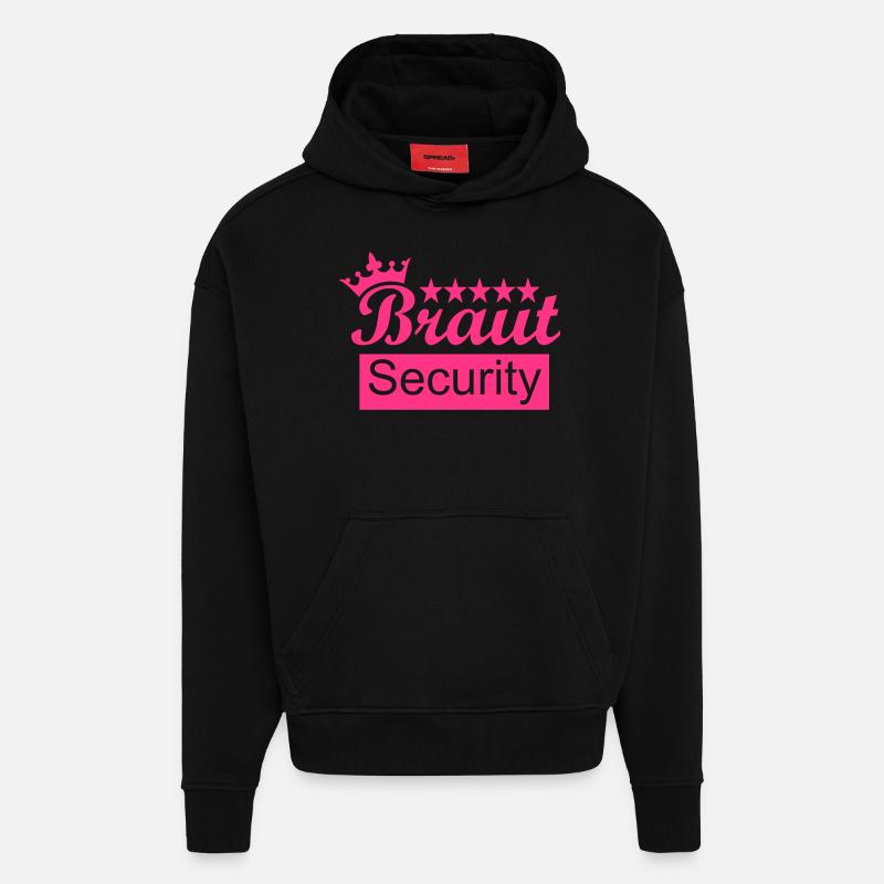 Braut - Hoodie- made by SPREAD  - SOLID BLACK