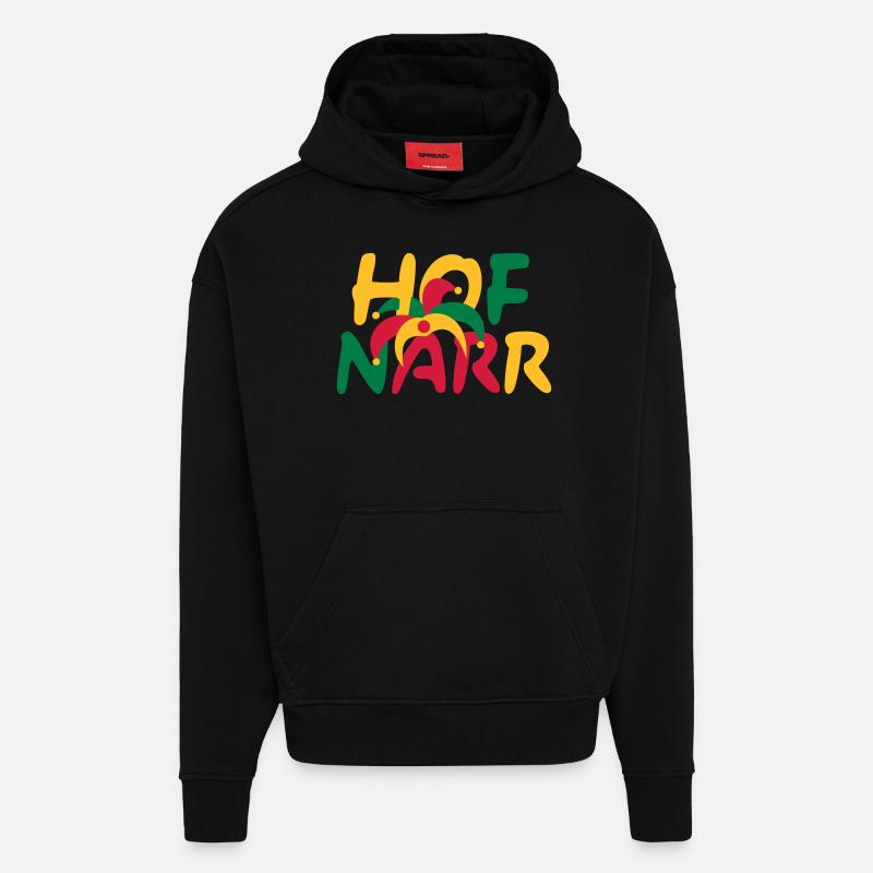 JESTER - Hoodie- made by SPREAD  - SOLID BLACK