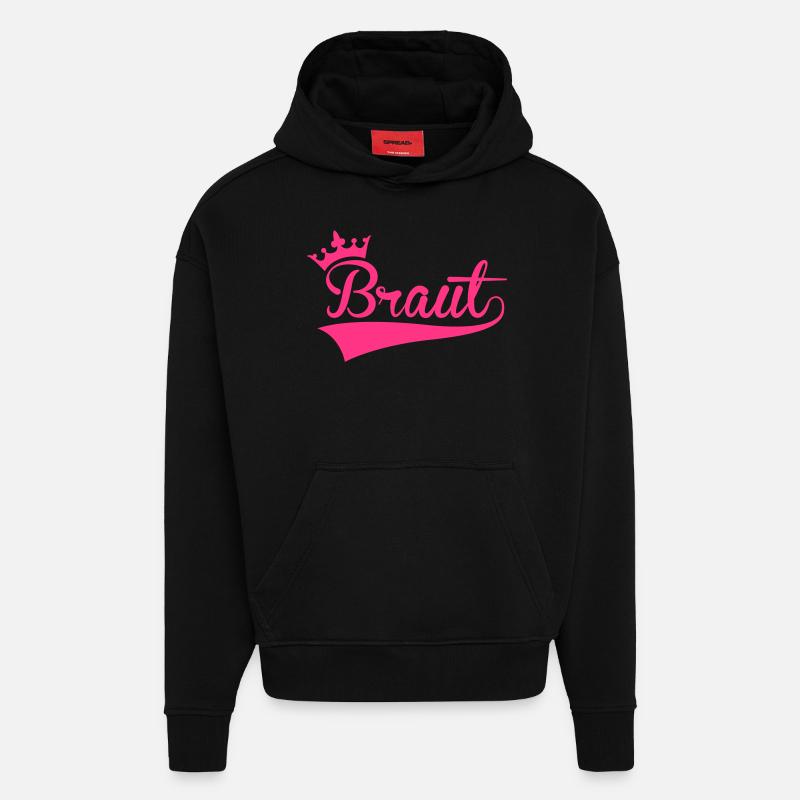Braut - Hoodie- made by SPREAD  - SOLID BLACK