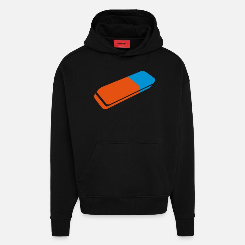 Ratzer - Sweat à capuche bio épais oversize fabriqué en UE - SOLID BLACK