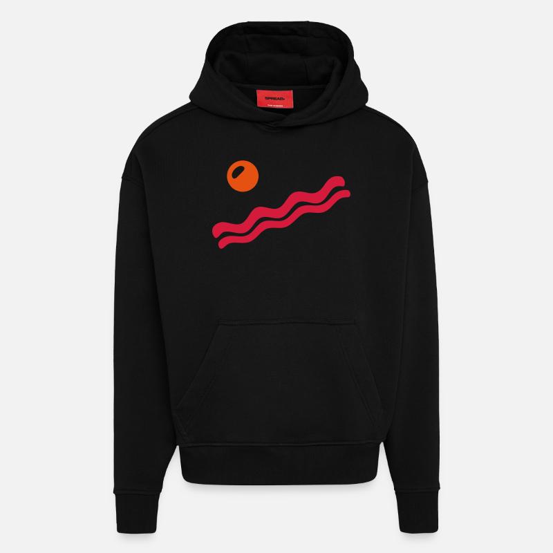 Frühstück - Hoodie- made by SPREAD  - SOLID BLACK