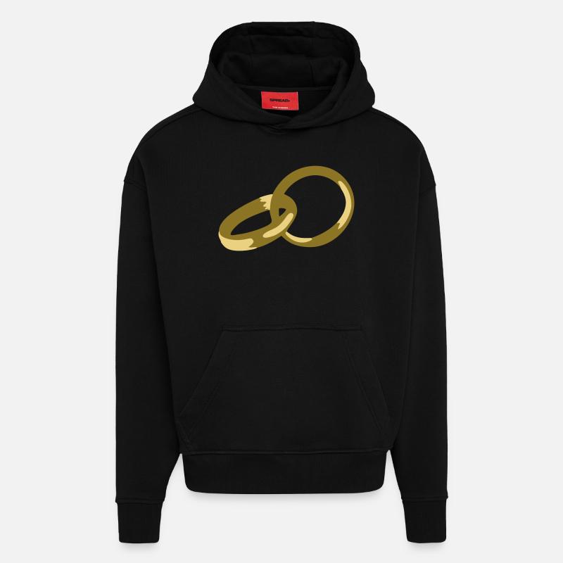 Eheringe - Hoodie- made by SPREAD  - SOLID BLACK
