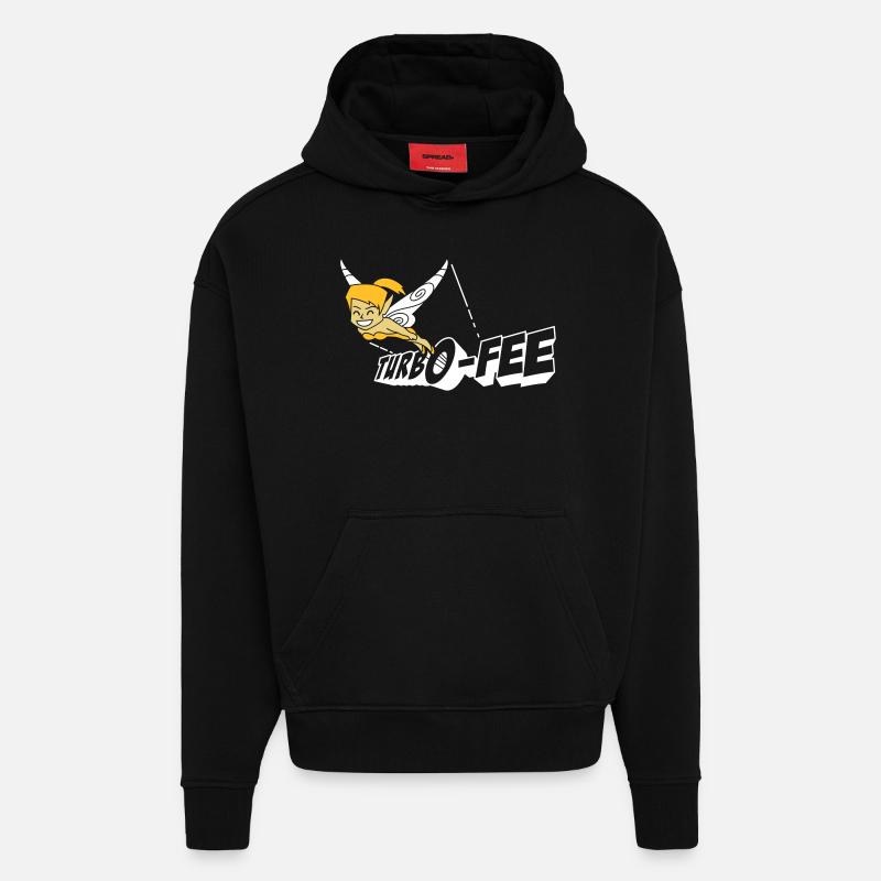 Turbo-Fee - Hoodie- made by SPREAD  - SOLID BLACK