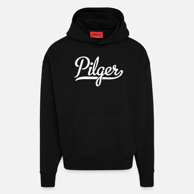 Pilger - Hoodie- made by SPREAD - SOLID BLACK