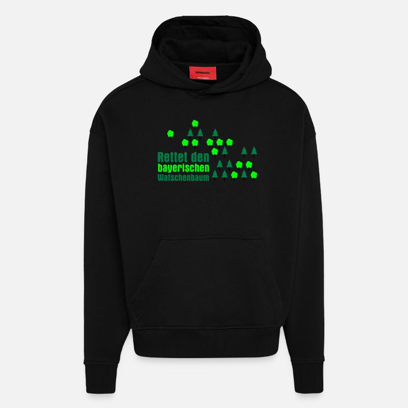 Watschenbaum - Hoodie- made by SPREAD  - SOLID BLACK