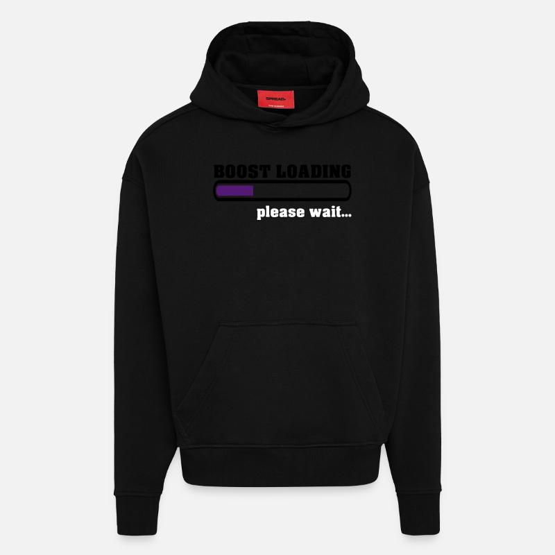 Boost Loading Please Wait - Hoodie- made by SPREAD  - SOLID BLACK