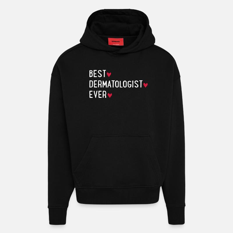 Dermatoogie - Hoodie- made by SPREAD  - SOLID BLACK