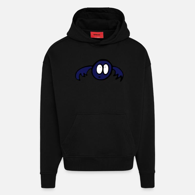 Batman - Sweat à capuche bio épais oversize fabriqué en UE - SOLID BLACK
