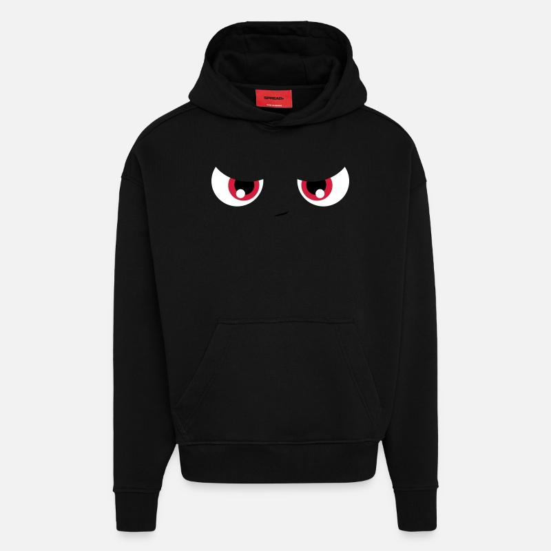 lustiges Gesicht - Hoodie- made by SPREAD  - SOLID BLACK